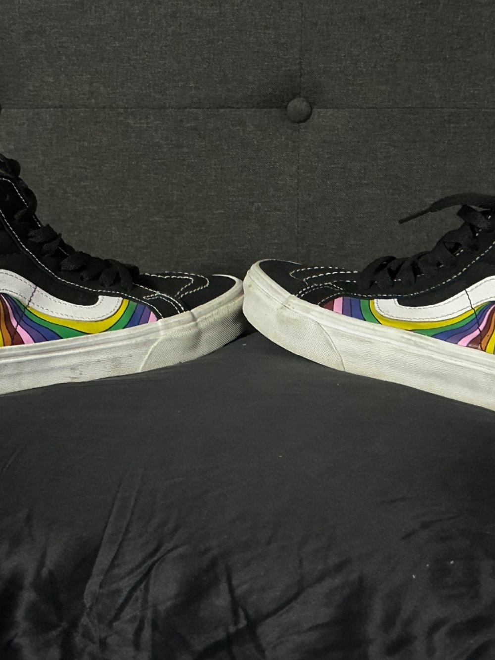 Vans Sk8-Hi Reissue Refract Blk/Tr Wht - Picture 4 of 5